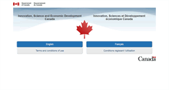 Desktop Screenshot of ic.gc.ca