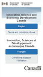 Mobile Screenshot of ic.gc.ca